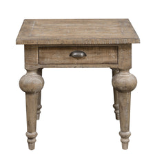 Taupe Square End Table