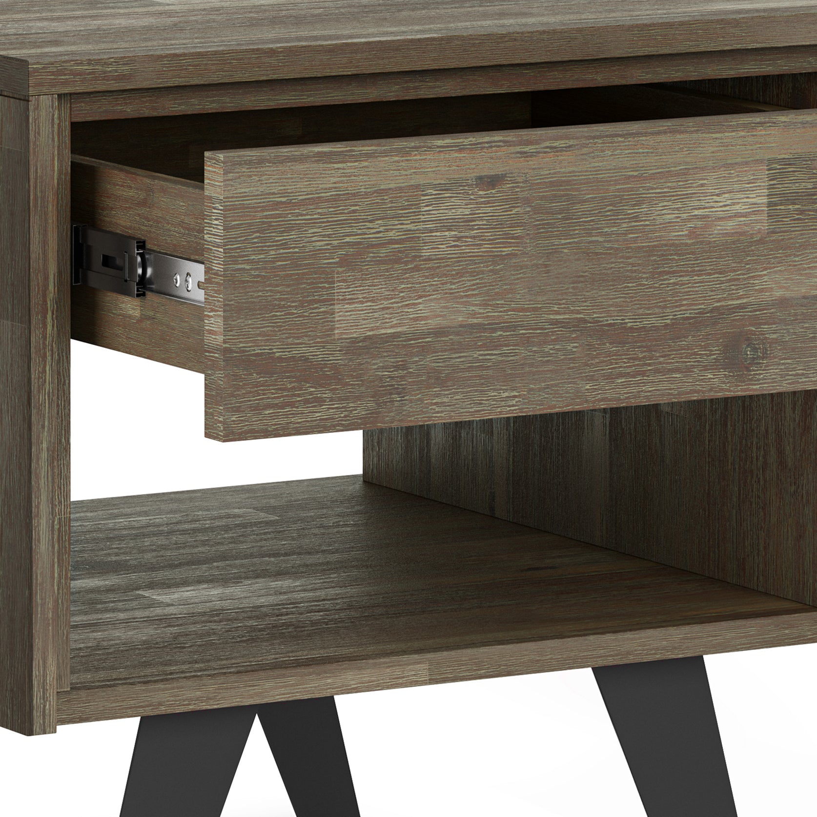 Lowry - End Table - Distressed Grey