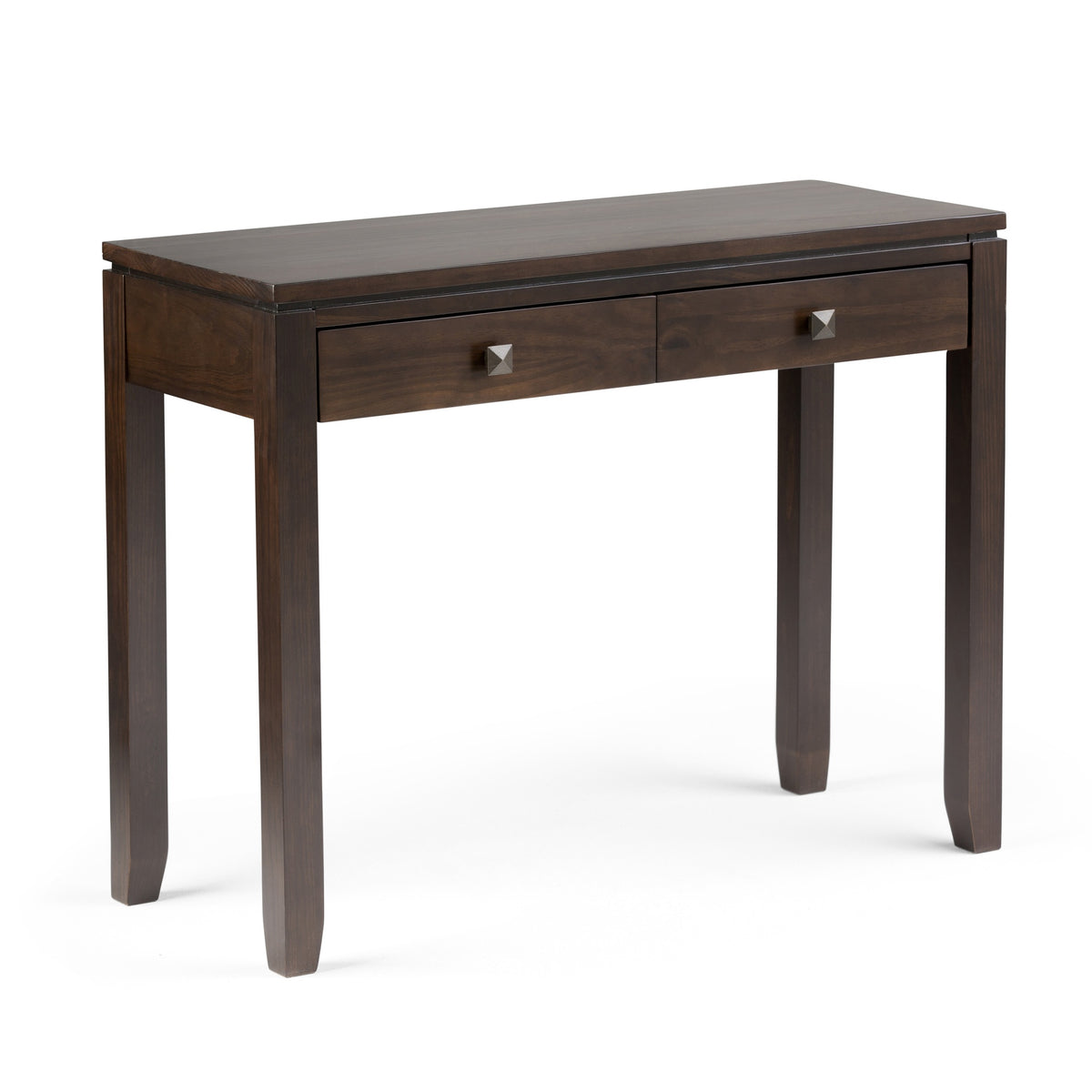 Cosmopolitan 38 inch Wide Solid Wood Console Sofa Table in Mahogany Brown