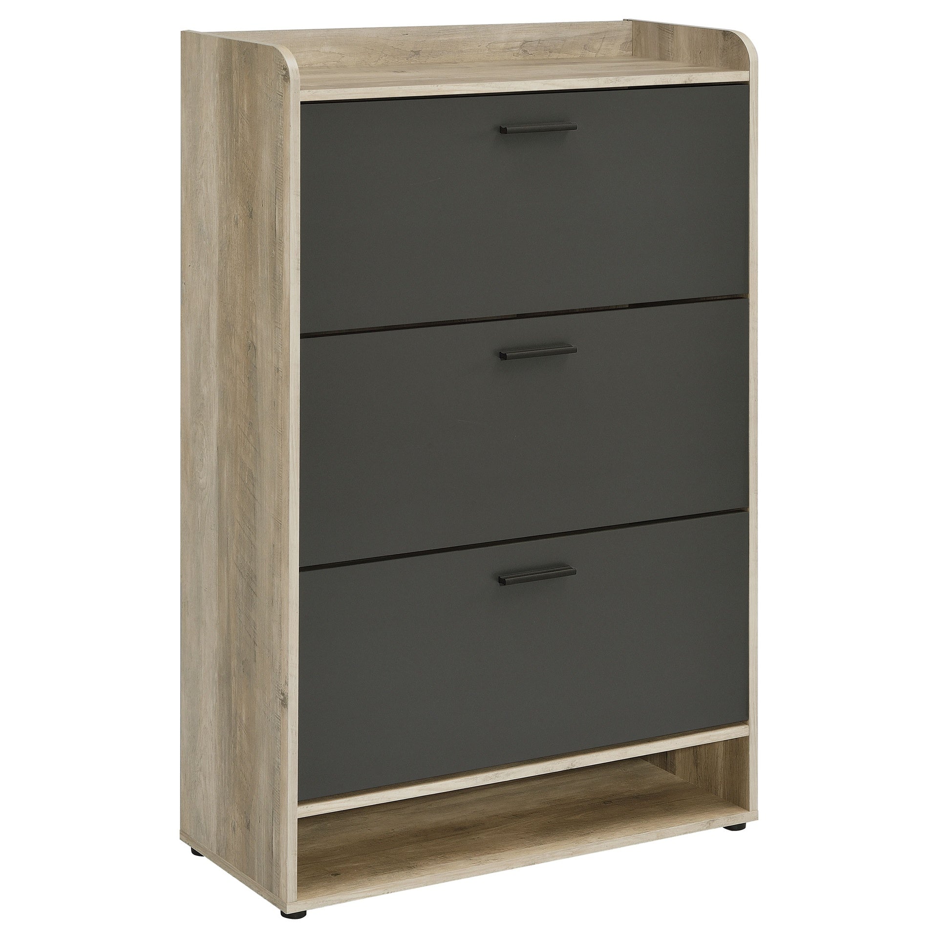 Kyla Grey 3-tier Engineered Wood Shoe Cabinet