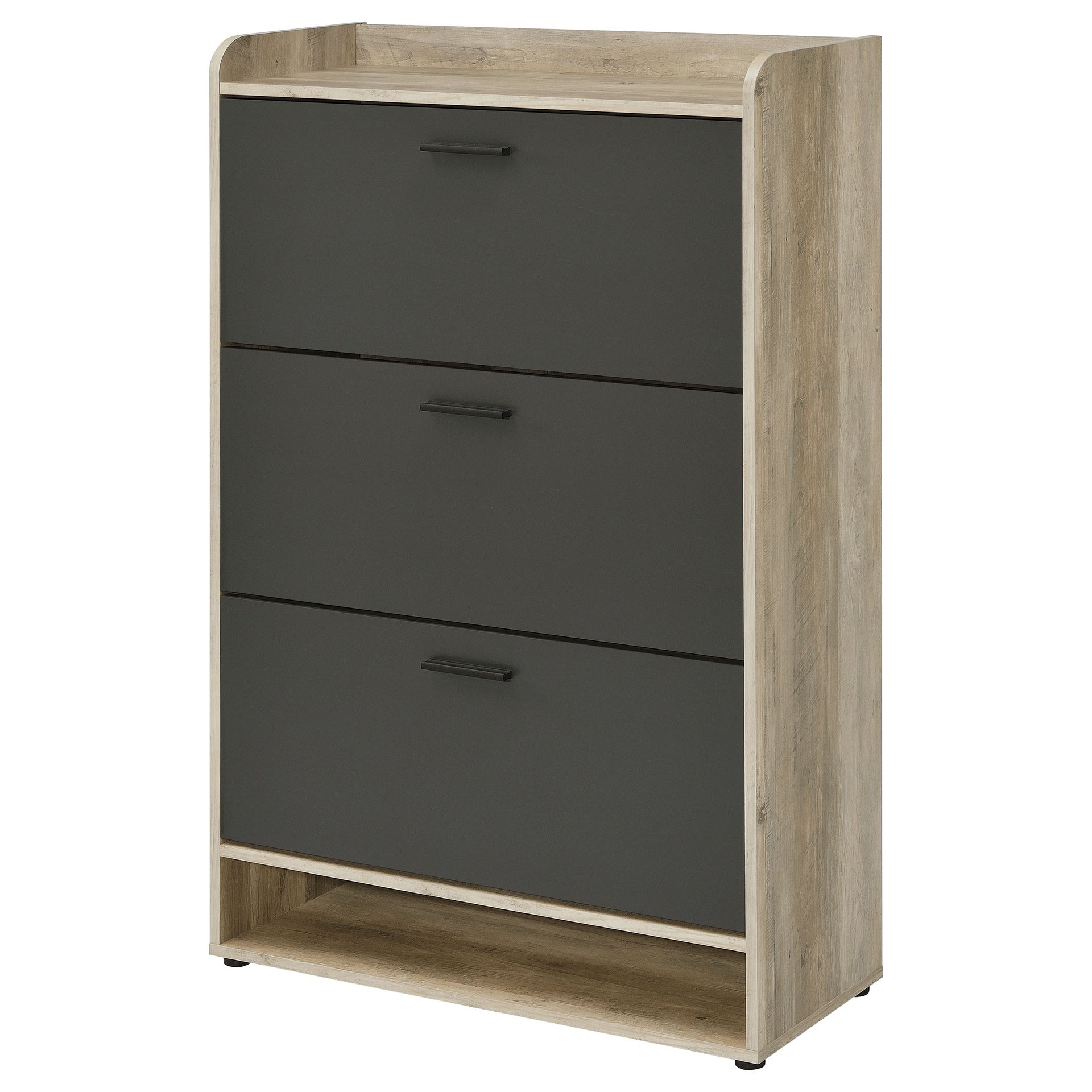 Kyla Grey 3-tier Engineered Wood Shoe Cabinet