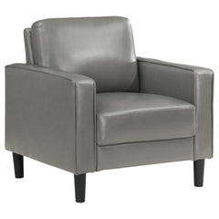 Farallone Grey Upholstered Track Arm Accent Chair
