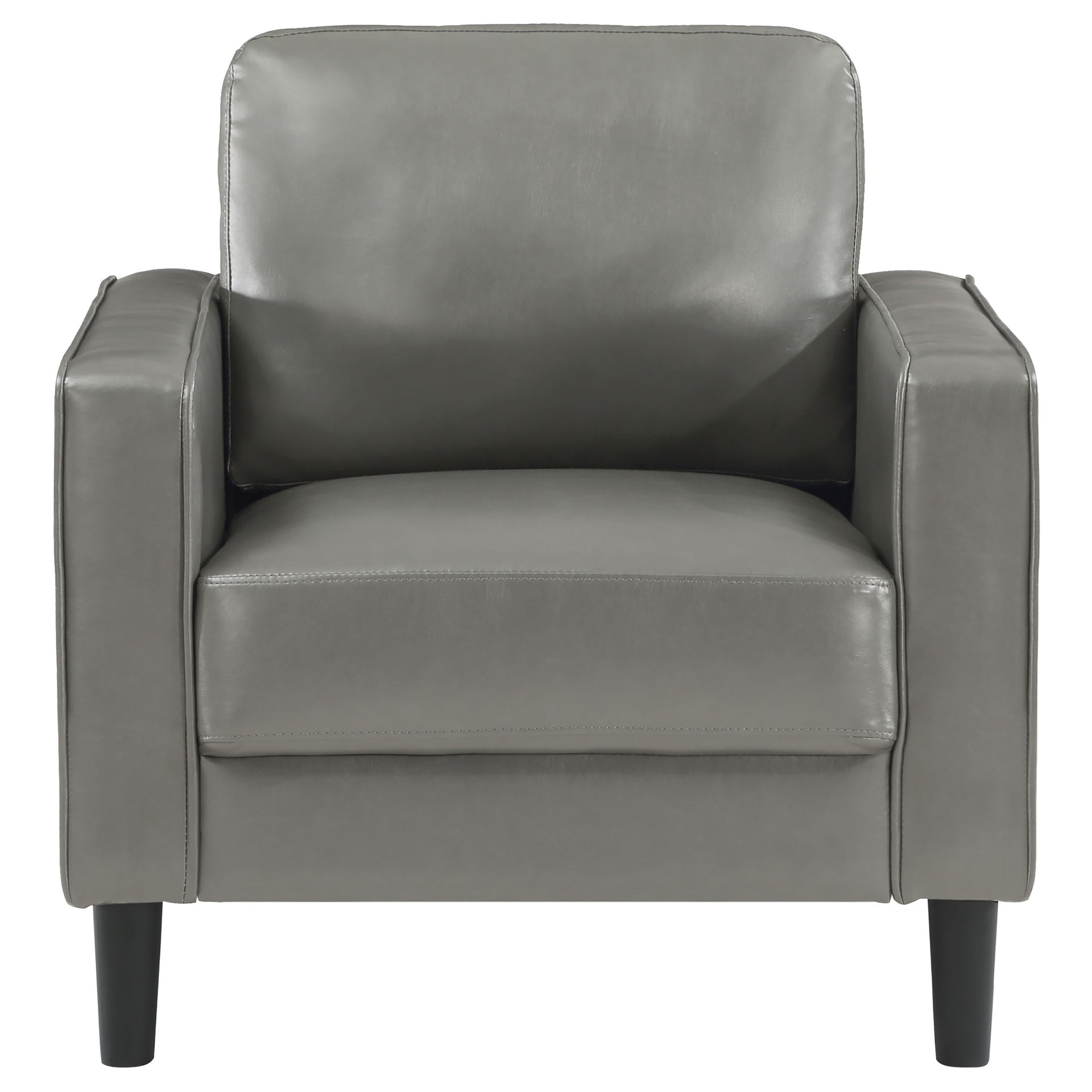 Farallone Grey Upholstered Track Arm Accent Chair