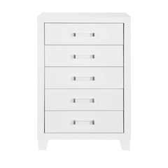 OMODA 5PC WHITE QUEEN BEDROOM SET WITH LED