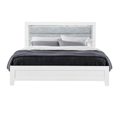 OMODA 5PC WHITE QUEEN BEDROOM SET WITH LED