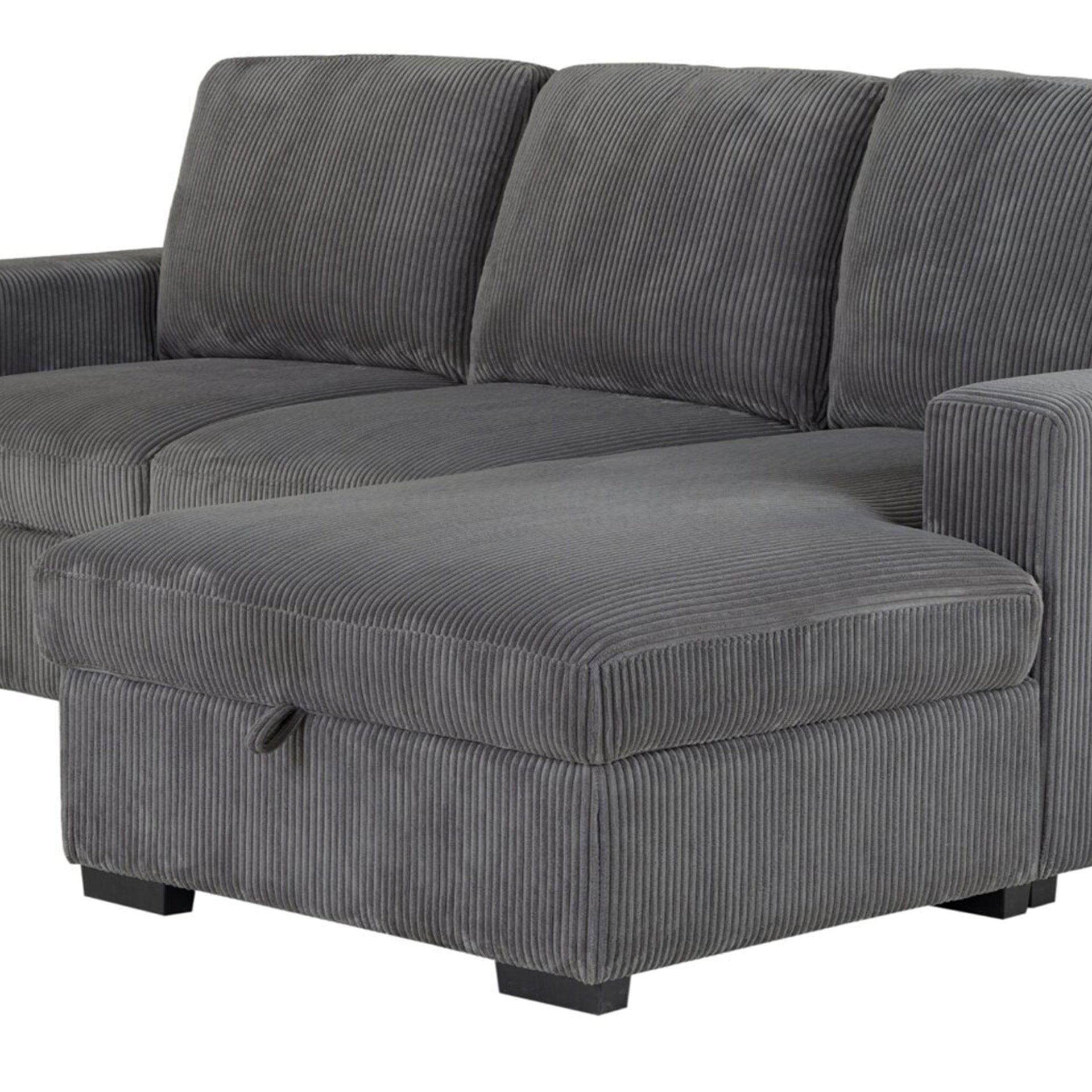 Melody Grey Sectional Without Pullout