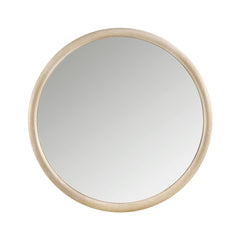Modern Six Drawers Dresser Mirror Set Light Oak Finish Bedroom Furniture 1pc, Storage Cabinet Round Mirror