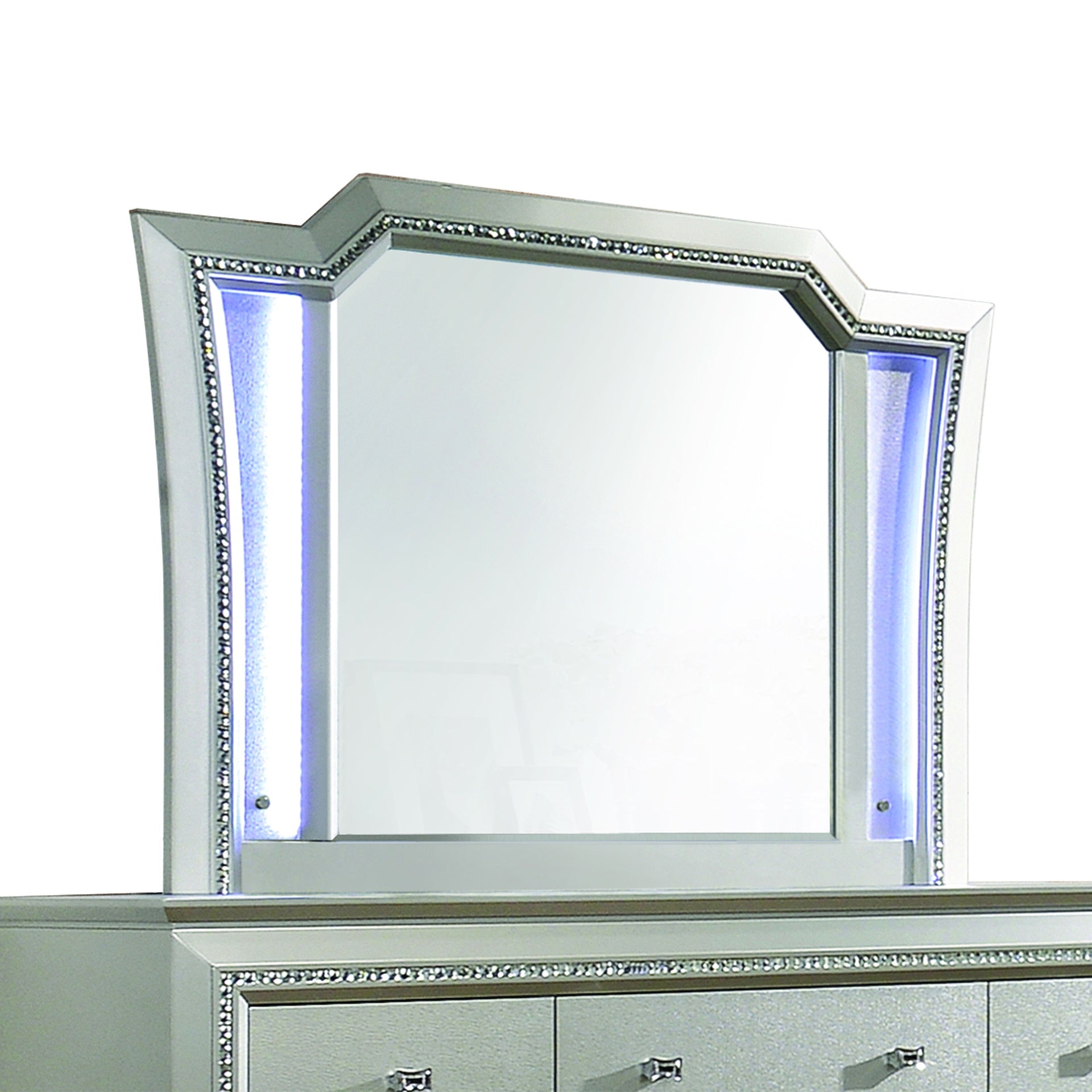 Kaitlyn LED & Champagne Finish Mirror W/Led