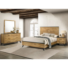 Georgina Natural Pine 4-piece Queen Bedroom Set