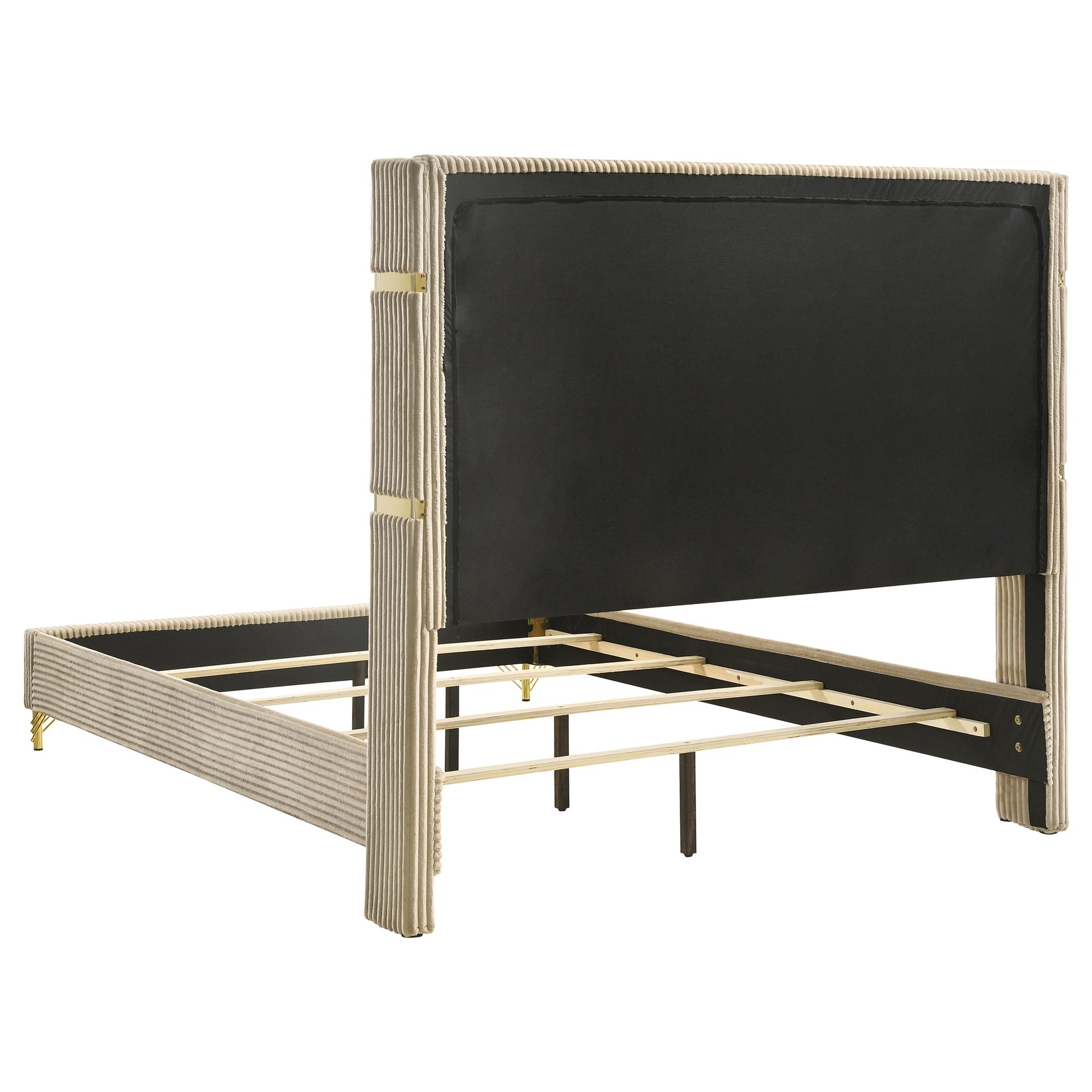 Malcolm Beige and White 4-piece Eastern King Bedroom Set