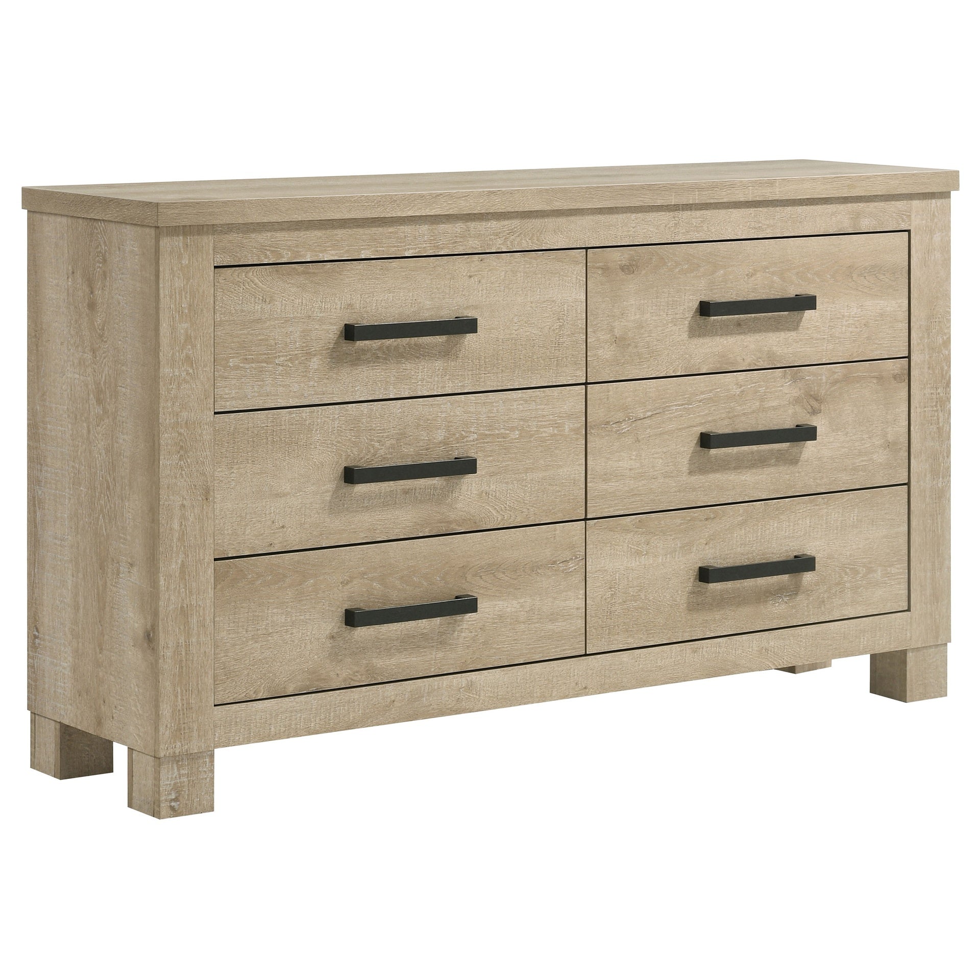 Sansome Weathered Oak 6-drawer Bedroom Dresser
