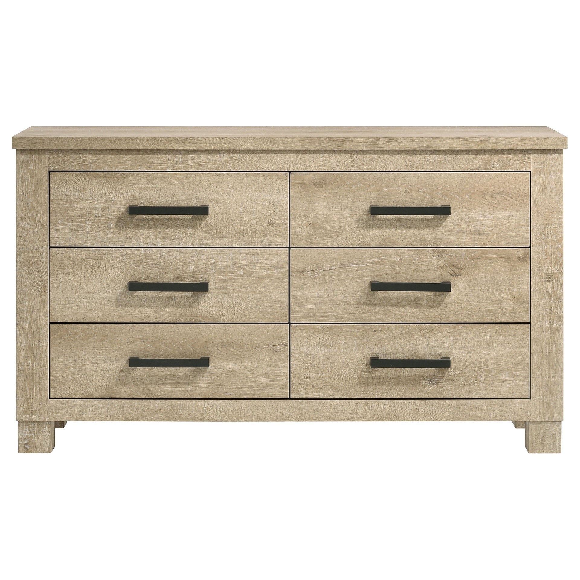 Sansome Weathered Oak 6-drawer Bedroom Dresser