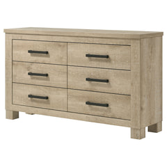 Sansome Weathered Oak 6-drawer Bedroom Dresser