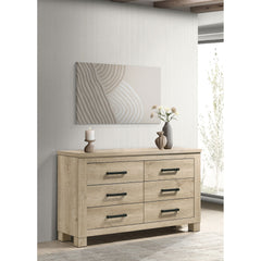 Sansome Weathered Oak 6-drawer Bedroom Dresser