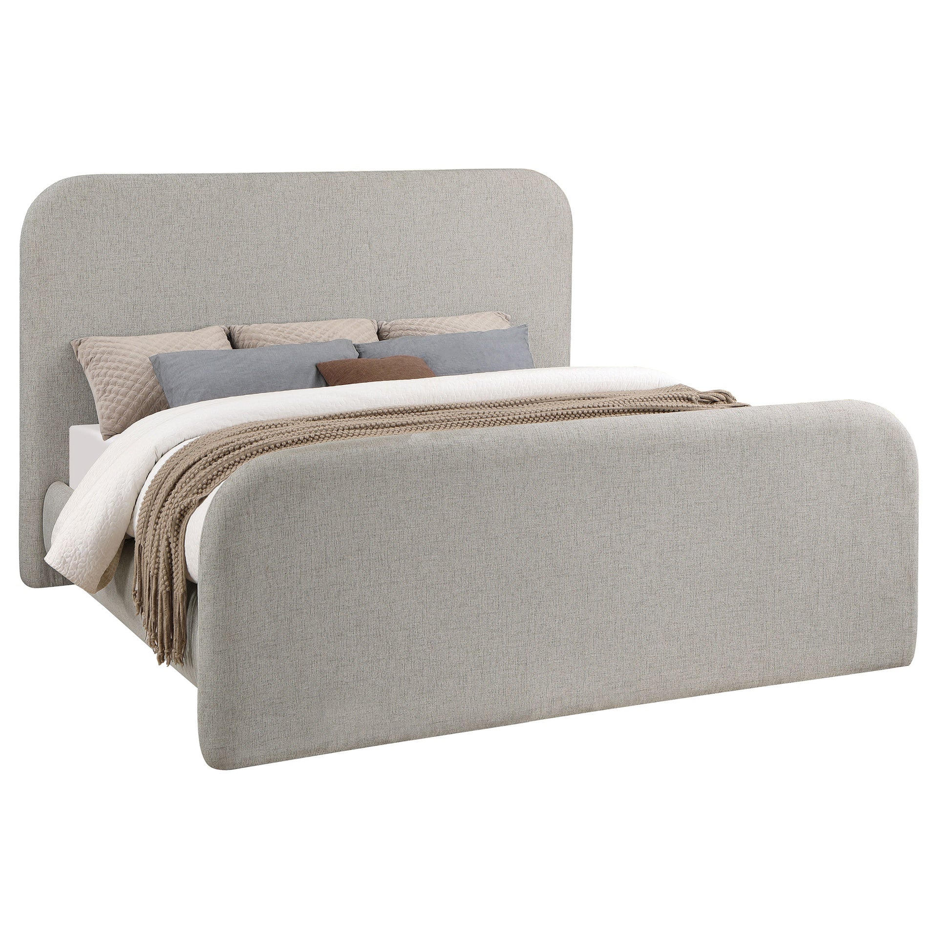 Kendra Grey Eastern King Platform Bed