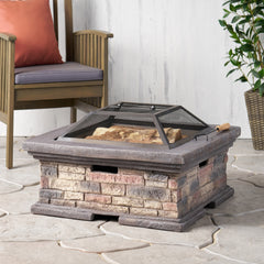 MGO 29”  SQUARE WOOD BURNING FIRE PIT