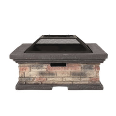 MGO 29”  SQUARE WOOD BURNING FIRE PIT