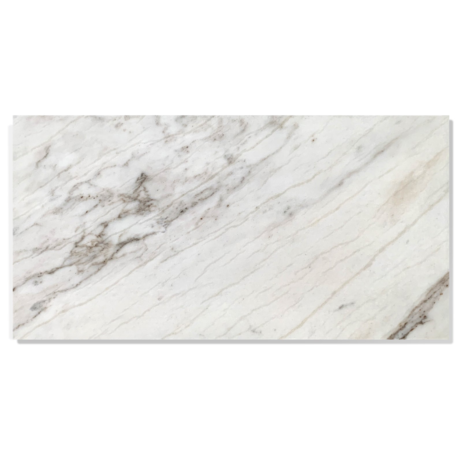 12x24 White marble, natural marble, for wall and floor, polished marble tile, natural stone, genuine marble, real marble, 1 box 4 pcs