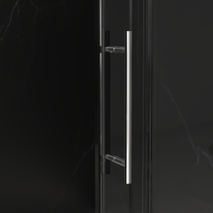 56"-60"W x 72"H Frameless Shower Door, Sliding Shower Door, with Premium 5/16"(8mm) Thick Tempered Glass Shower Enclosure ,Double Side Easy Clean Coat,Chrome Finished With Buffer