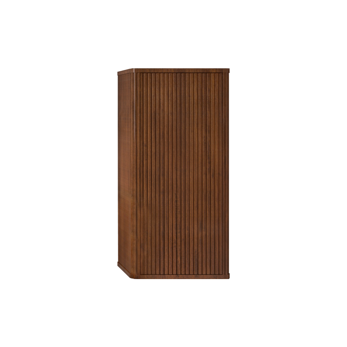 CC0414S305 Striped Walnut Bathroom Floating Side Cabinet, Wall-mounted Storage Cabinet for Small Spaces, Pre-assembled