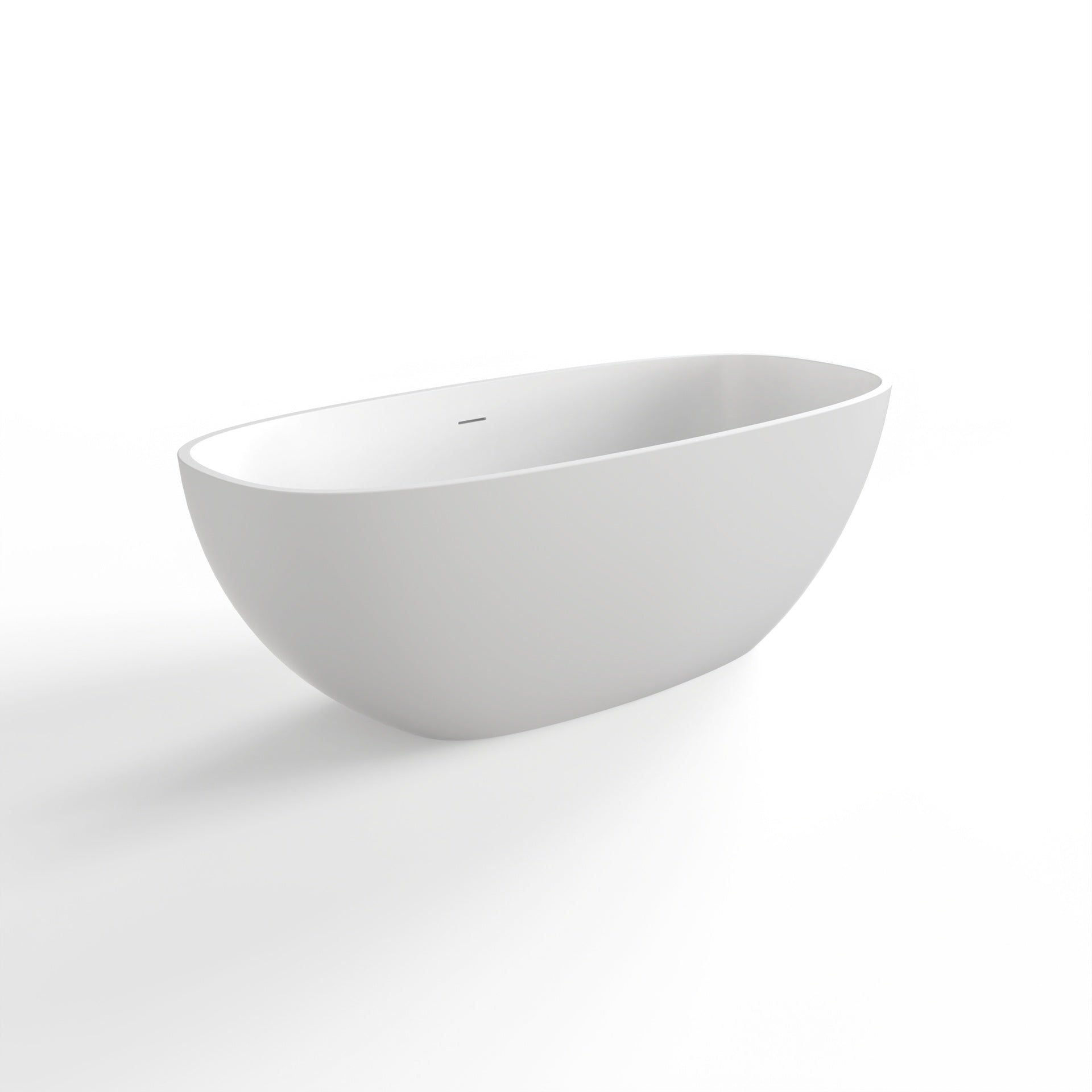 66.9 inch freestanding solid surface soaking bathtub for bathroom