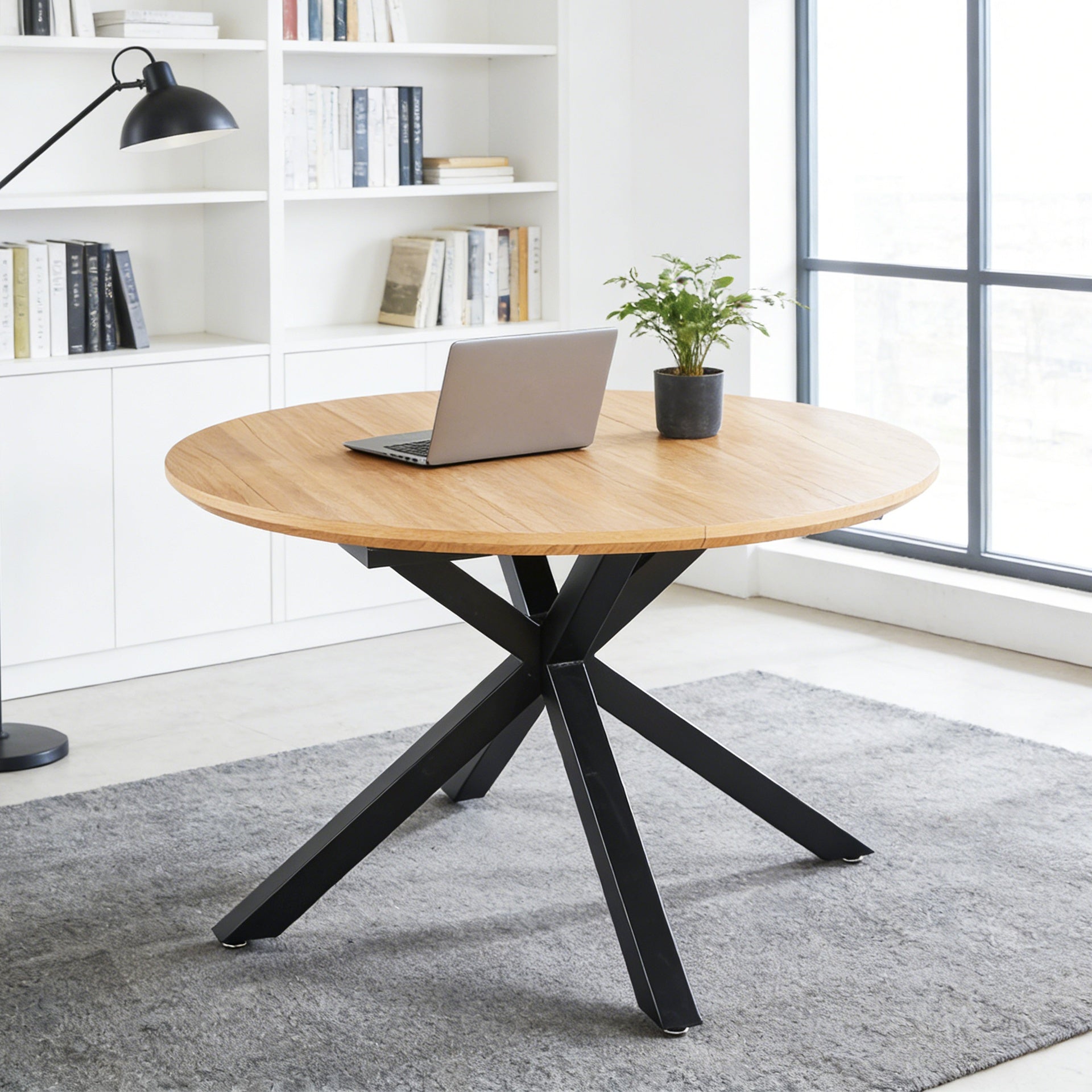 Extendable  table,DINING TABLE,OFFICE TABLE,COFFEE TABLE,metal leg,MDF top,120/160x120x75cm