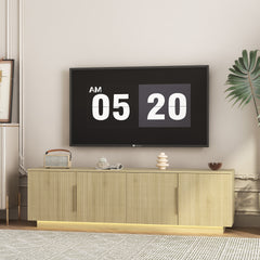 TV Stand  with 16 Color LEDs,68" Modern TV Stand,  TV Cabinet Entertainment Center for 55 60 65 Inch TV