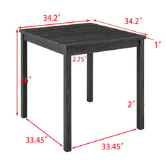 Dining Table, Bar Table and Chairs Set, 5 Piece Dining Table Set, Industrial Breakfast Table Set, for Living Room, Dining Room, Game Room