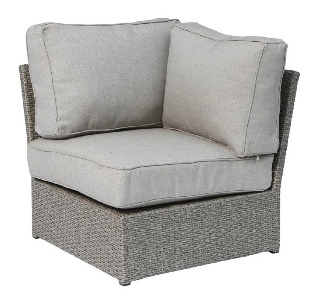 Outdoor Wicker 6-Person Sofa Set with Cushions, Fully Assembled