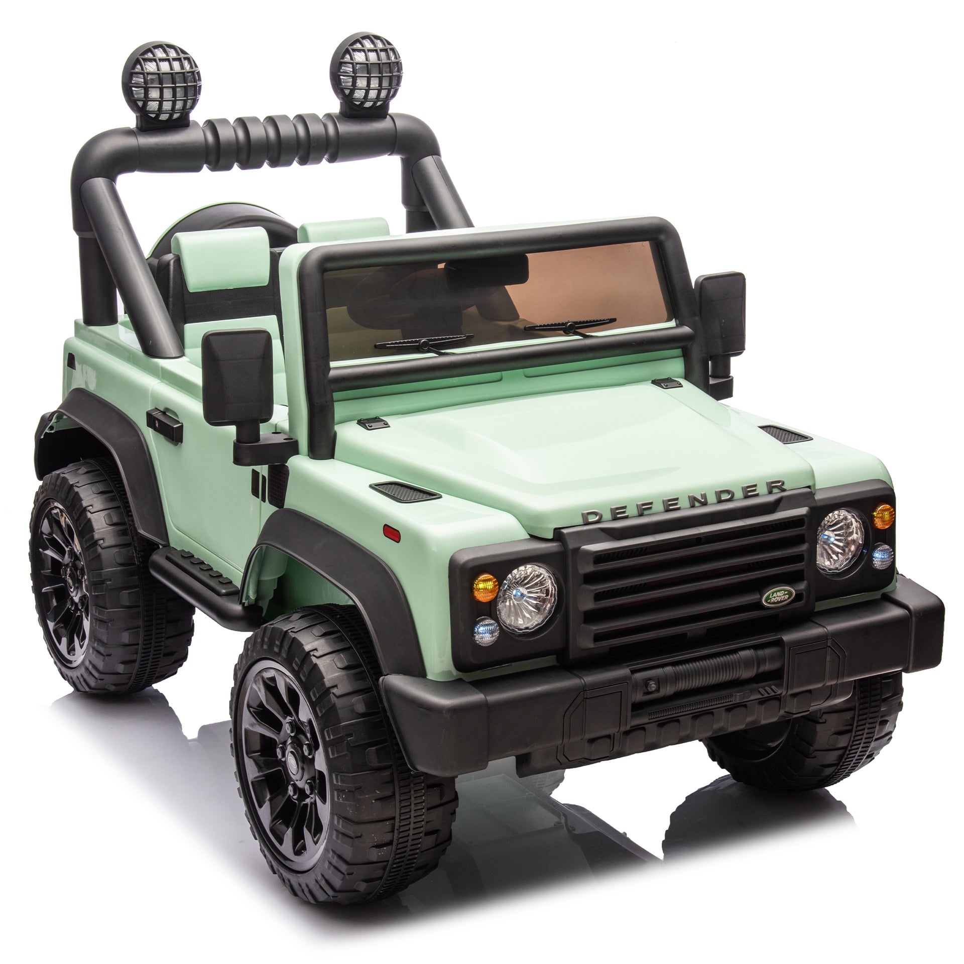 Licensed Land Rover Defender Volta 5008 24V Kids Ride On Car W/Parents Control,2wd,Four-wheel suspension,Bluetooth,MP3,Music,Adjustable volume,Power display,LED Lights,Speeds 1.86-3.11MPH for Kids 3-7