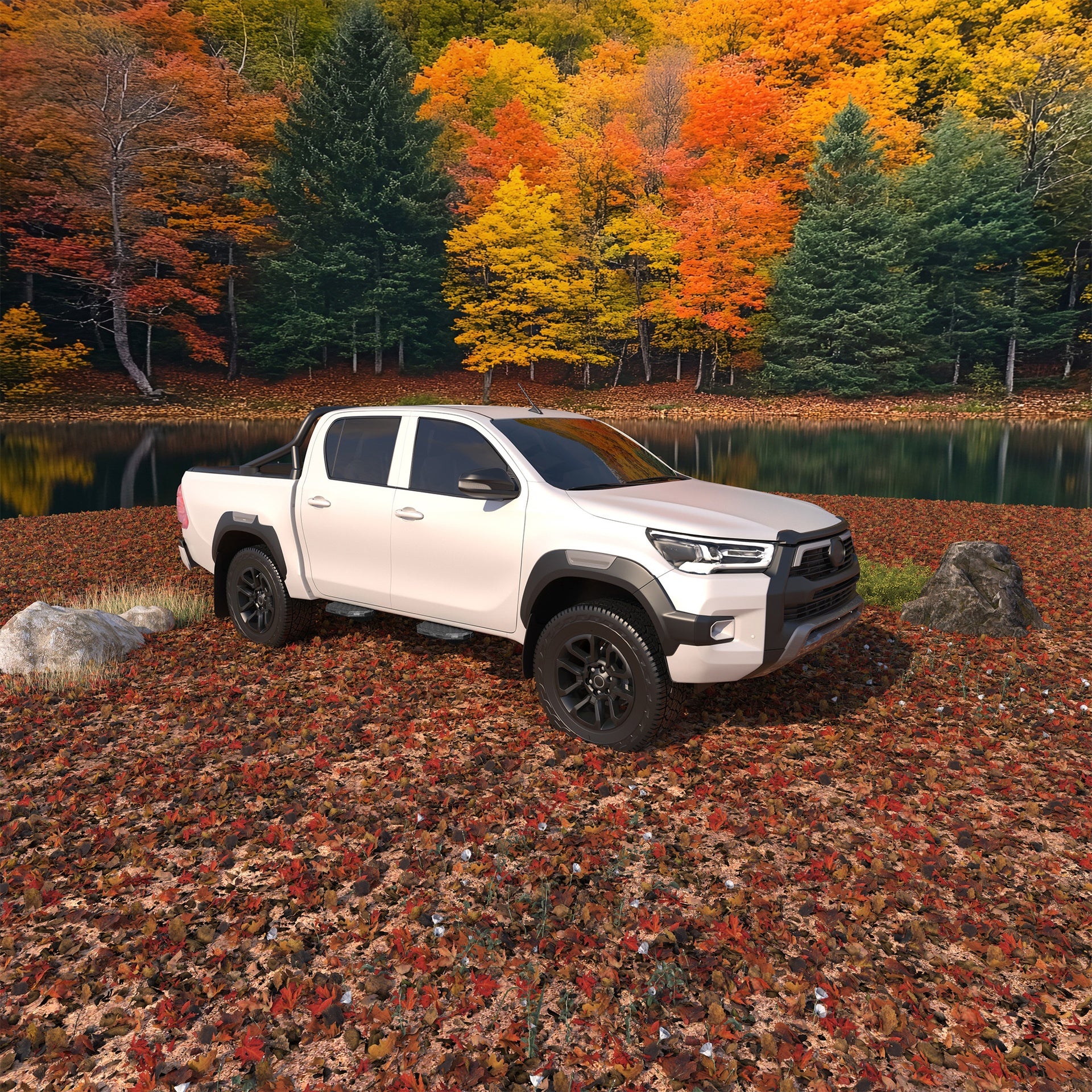 4PCS Running Boards For 2024 2025 Toyota Tacoma Double Cab/Crew Cab Side Steps