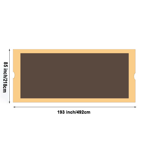 Universal Canopy Cover Replacement for 12x9 Ft Curved Outdoor Pergola Structure-Brown