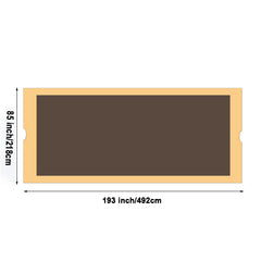 Universal Canopy Cover Replacement for 12x9 Ft Curved Outdoor Pergola Structure-Brown