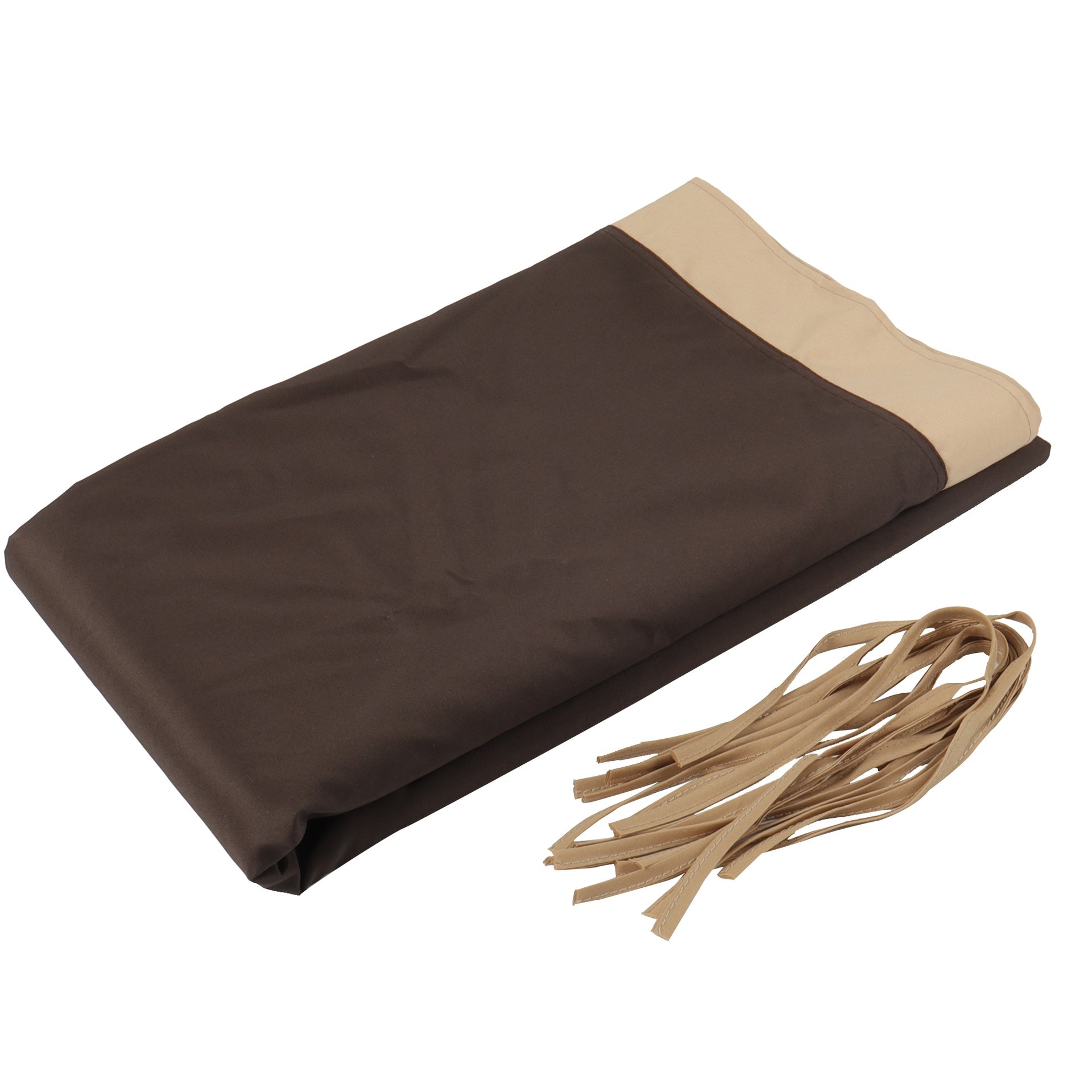 Universal Canopy Cover Replacement for 12x9 Ft Curved Outdoor Pergola Structure-Brown