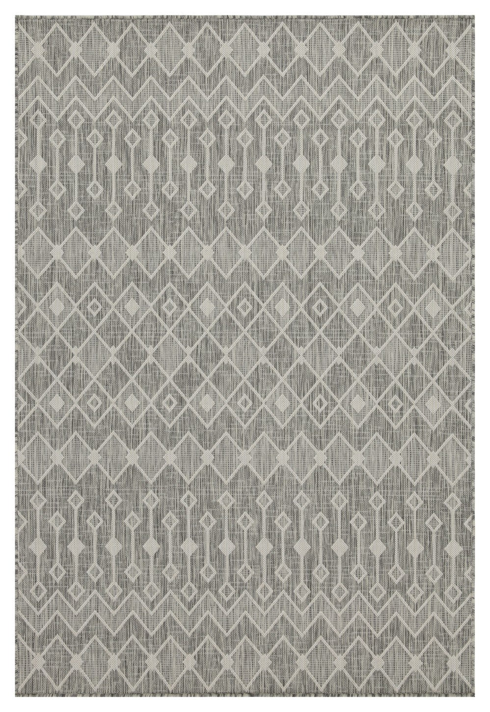 Sunshine GC_HAR2021 Silver 2 ft. 7 in. x 7 ft. 3 in. Indoor/Outdoor Area Rug