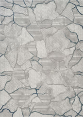 Geometrix GC_DIM1010 Gray 5 ft. 3 in. x 7 ft. 3 in. Area Rug