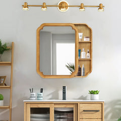 31.5" x 23.82" Wood Framed Wall - Mounted Mirror Cabinet with Storage Shelves, Medicine Mirror for Bathroom, Living Room, Entryway