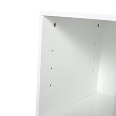 12 Inch Small Wall Mounted Storage Shelves, Suitable For Small Bathroom, Glossy White