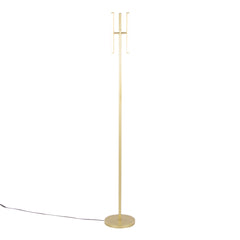 Icicle 65" Modern Swivel Floor Lamp in Gold Metal by LumiSource