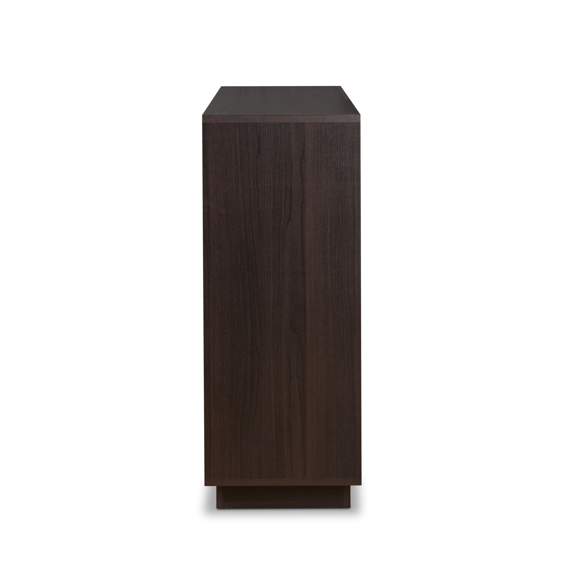 Espresso 2-Door Wine Cabinet with Stemware Rack