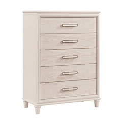 Modern Glam Style Five-Drawer Storage Chest Wooden Bedroom Furniture 1pc