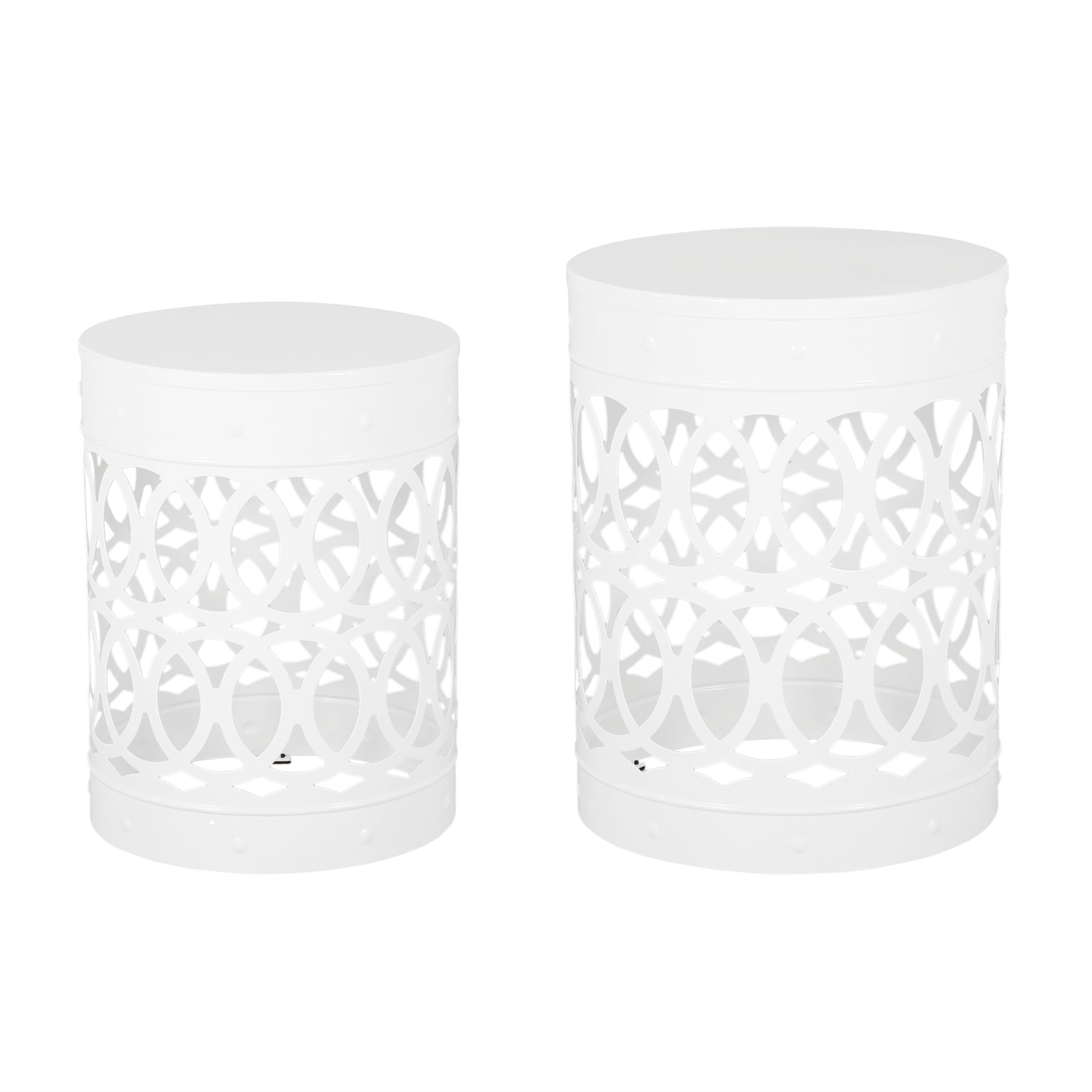 Outdoor Metal S/2 end table