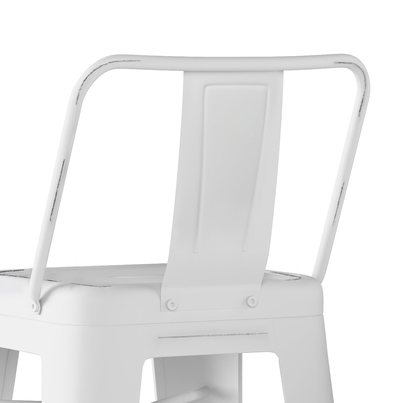 Rayne - 30" Metal Bar Stool (Set of 2) - Distressed White