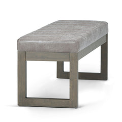 Casey - Ottoman Bench - Distressed Grey Taupe