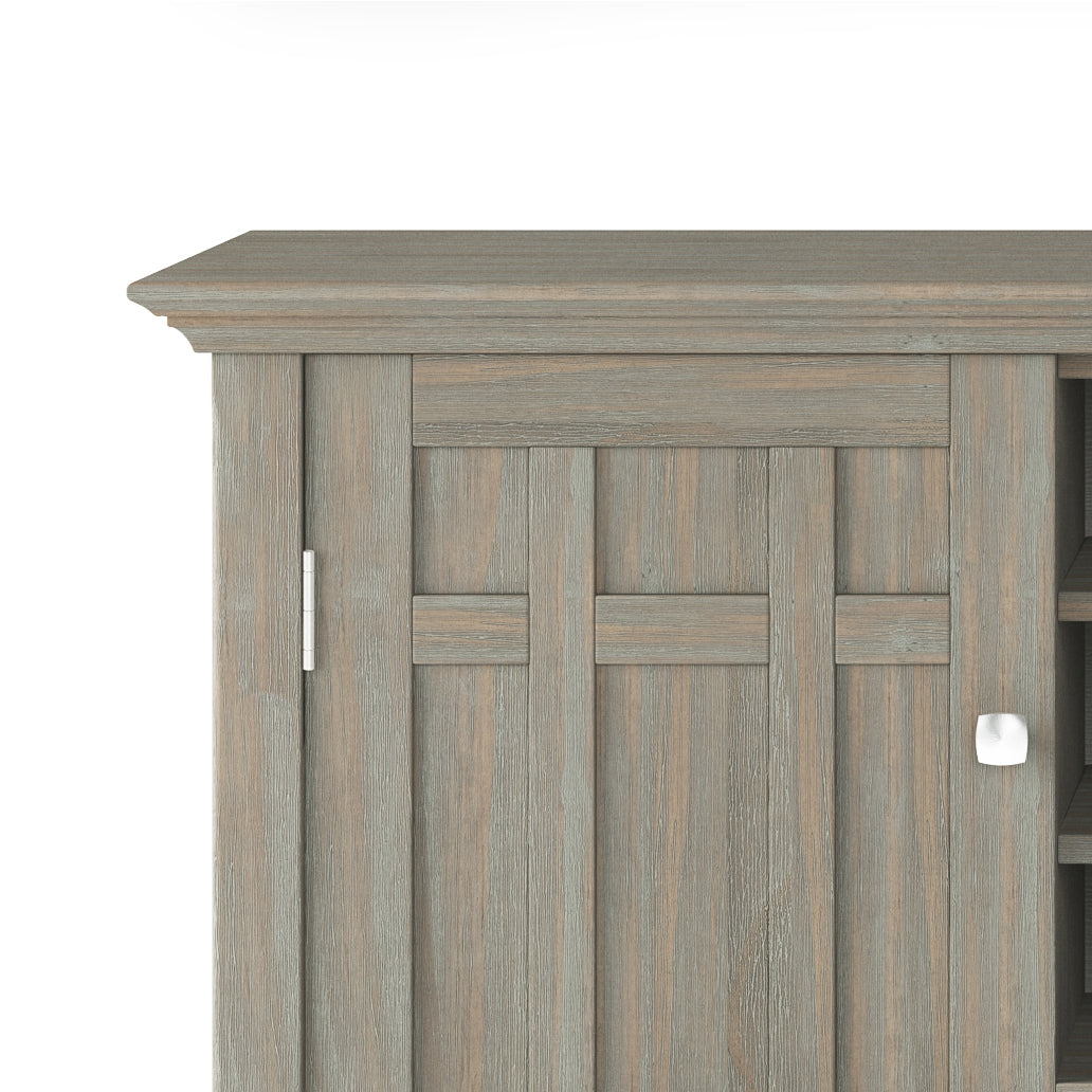 Bedford - Sideboard Buffet and Wine Rack - Distressed Grey