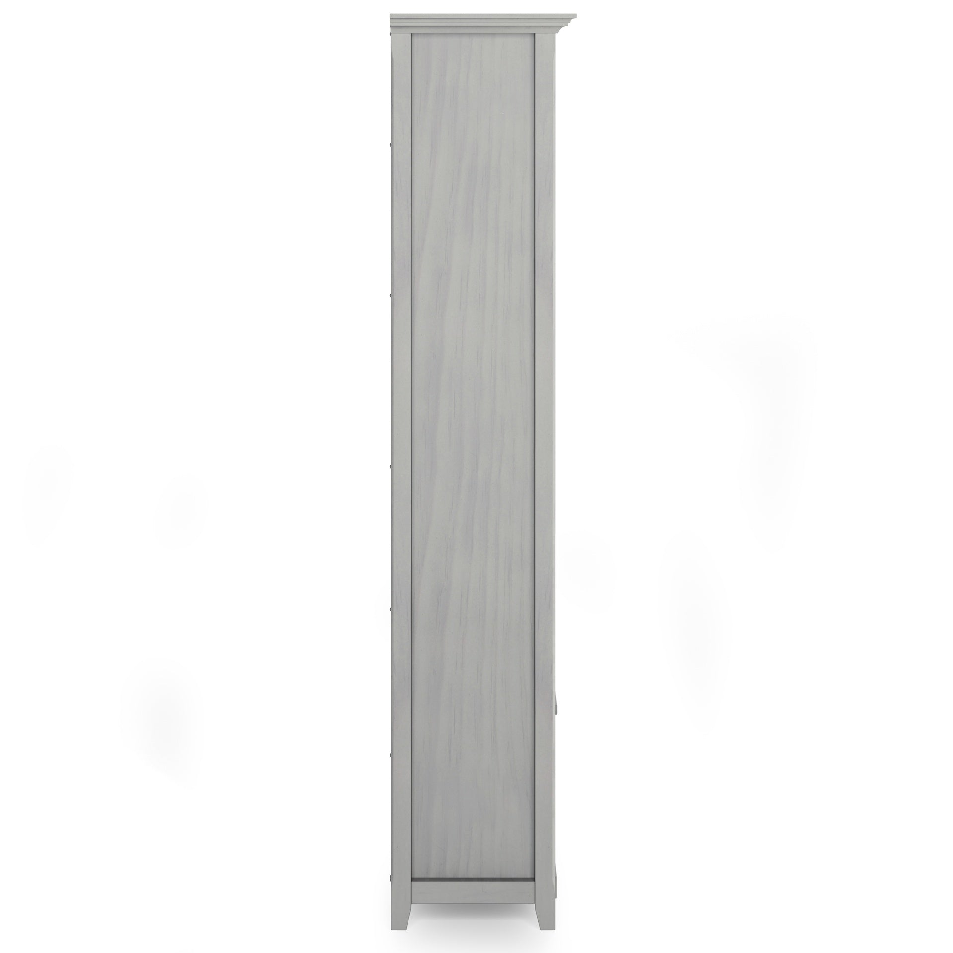 Amherst 30 inch Solid Wood 5 Shelf Bookcase in Fog Grey