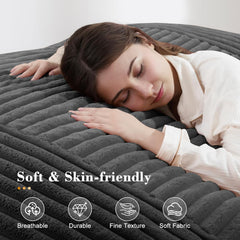 Ergonomic Striped Bean Bag Chair for Full-Body Relaxation and Cozy Home Lounging