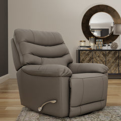 Global Home Swivel Glider Recliner with Manual Footrest In Oslo Sky
