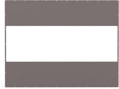 Heavy Duty Outdoor Clear Panel Curtain, 18 oz Waterproof PVC Polyester Curtain, Weather Resistant & Tearproof for Patios, Gazebos, Pergolas, Privacy Screen (10'H x 13'W, Gray)