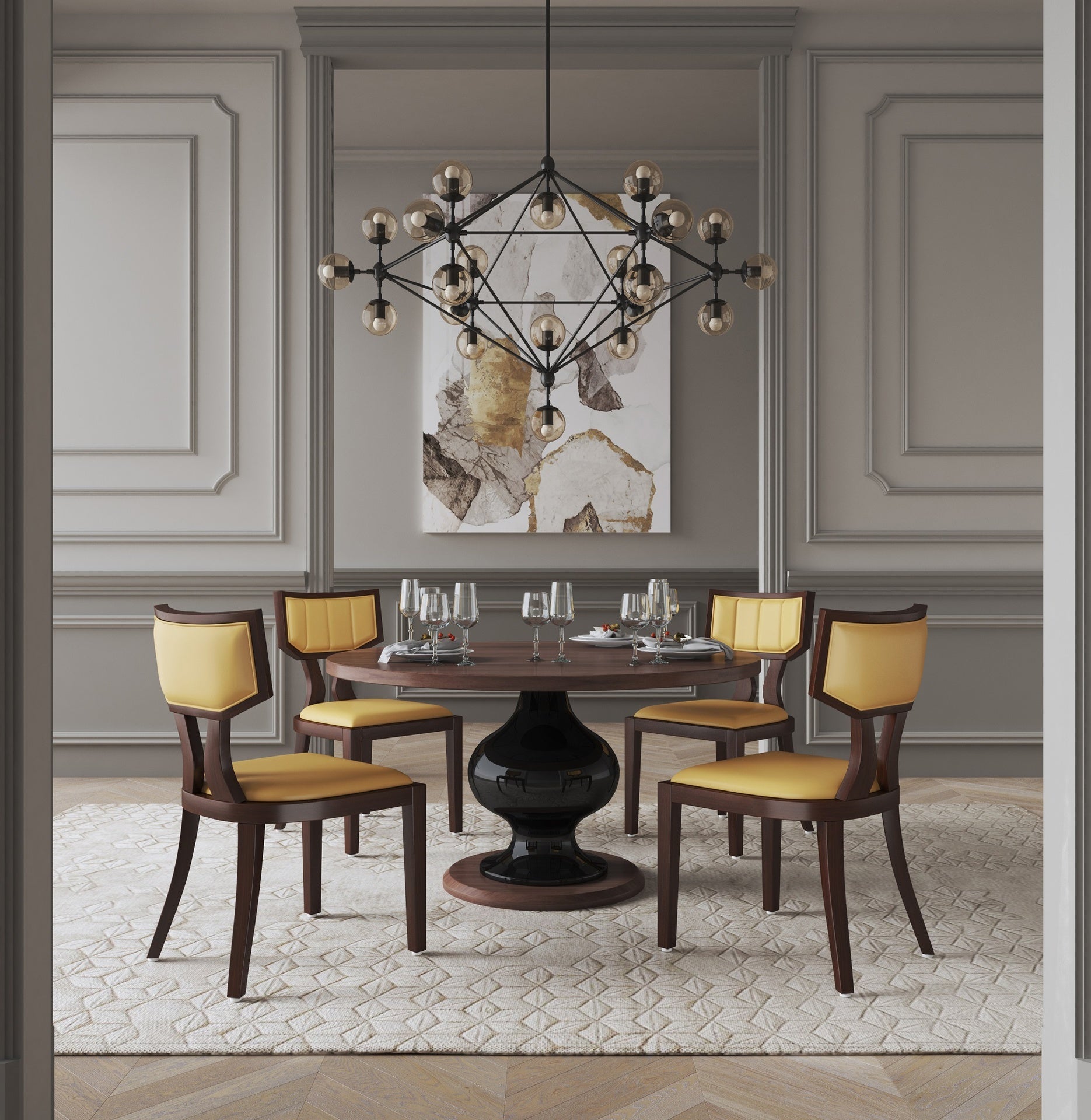 Dining Chair - Set of 2 in Camel